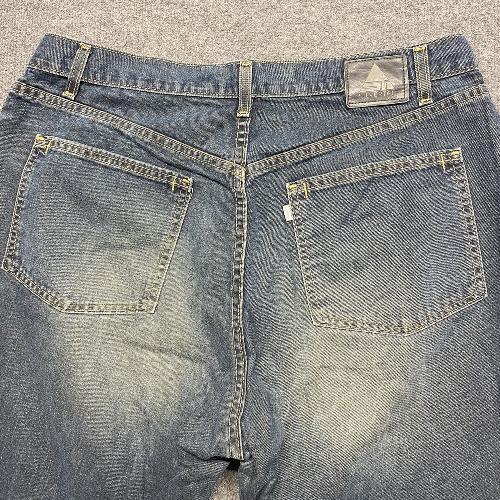 Vintage Levis Silver Tab Jeans Mens 38x30 Oversized Fit Baggy Loose Denim USA - Picture 16 of 16
